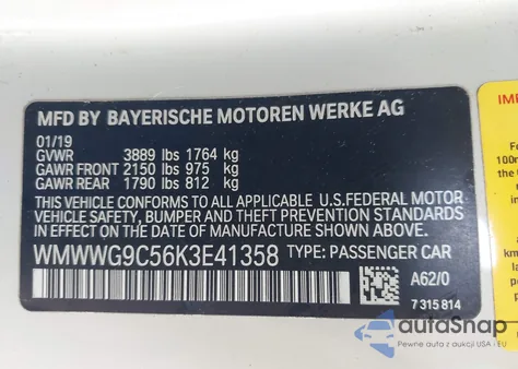 2019 Mini Cooper S из США, поврежденный, VIN WMWWG9C56K3E41358